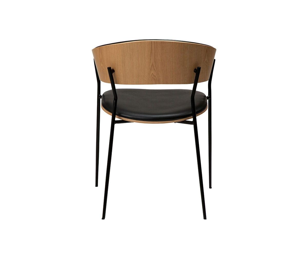 Premium Genuine Leather Dining Chair - Modern Crib Design for Home & Restaurant Use - Perfect for Kitchen, Dining Room & Office