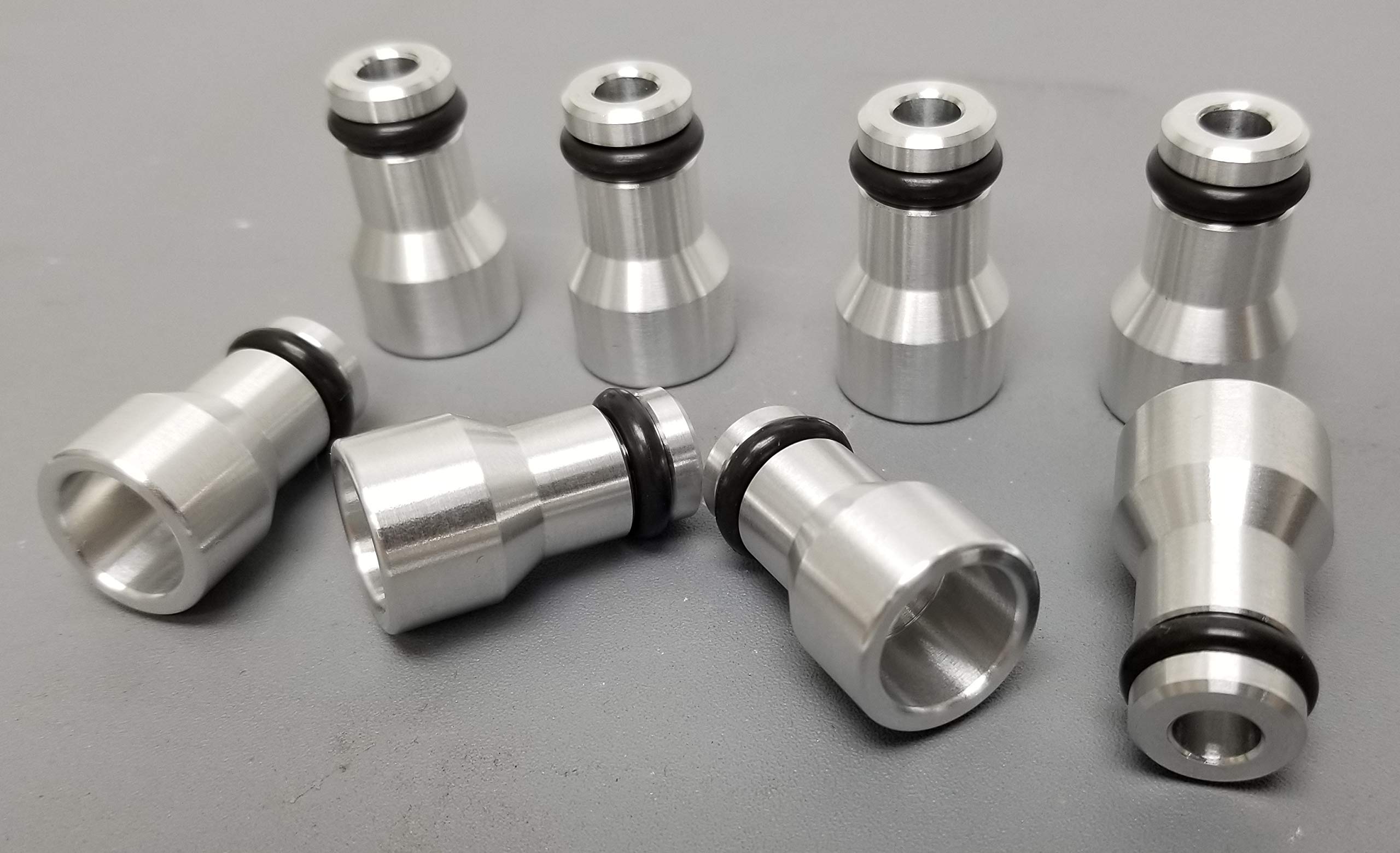 LS1 LS6 Intake Manifold & Fuel Rail to LS Truck Fuel Injector Adapters Spacers - Set of 8 - Compatible with Chevrolet Camaro, Pontiac Trans Am, LQ4, LQ9, LM7, L33, L96 Engines - High Performance Upgrade for Improved Fuel Delivery - Made in USA - Perfect for Engine Builds & Performance Tuning