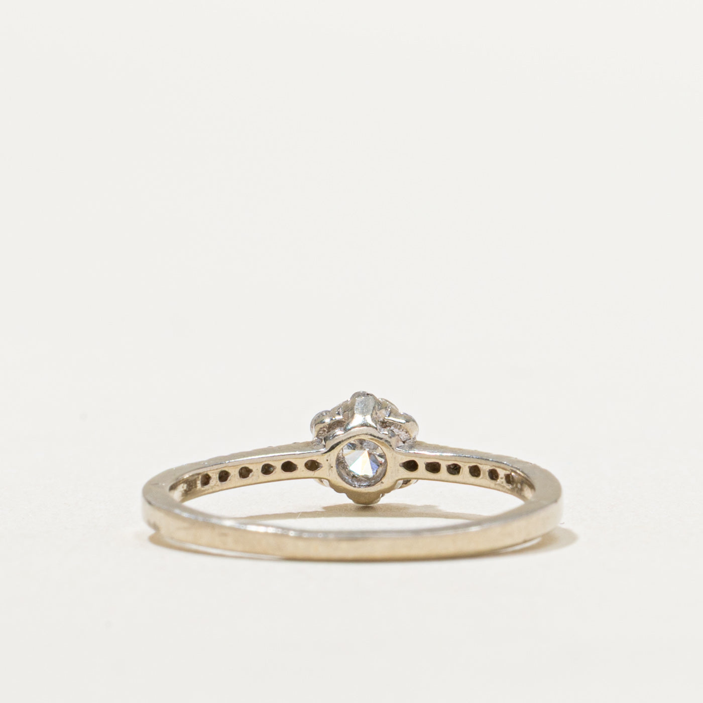 0.41ctw Diamond Petal Engagement Ring - Size 5.5 | Elegant Floral Wedding Band for Proposals, Anniversaries & Romantic Occasions