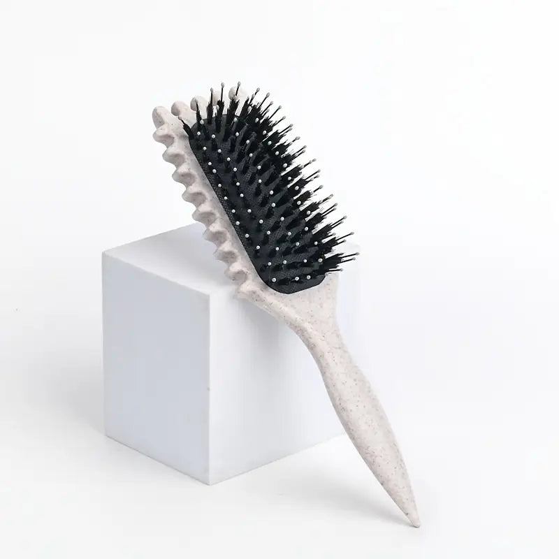 Gildie Curly Girl Hair Brush - Detangling Brush for Curly Hair, No Pull No Breakage, Wide Tooth Comb for Natural Curls - Perfect for Daily Hair Care & Styling at Home or Salon