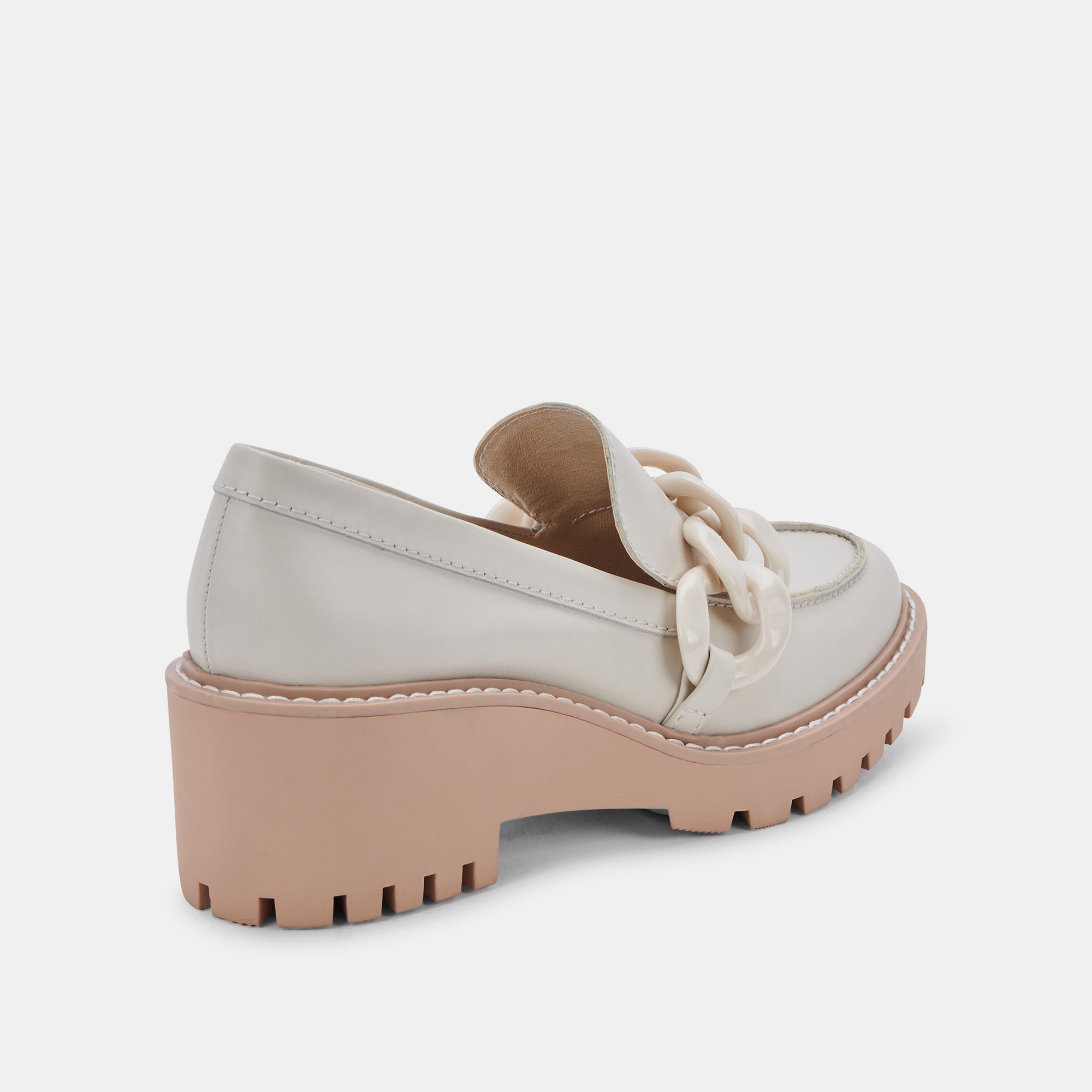 HARIS Women's Ivory Leather Loafers - Comfortable Slip-On Shoes for Casual & Office Wear - Perfect for Work, Travel & Everyday Use