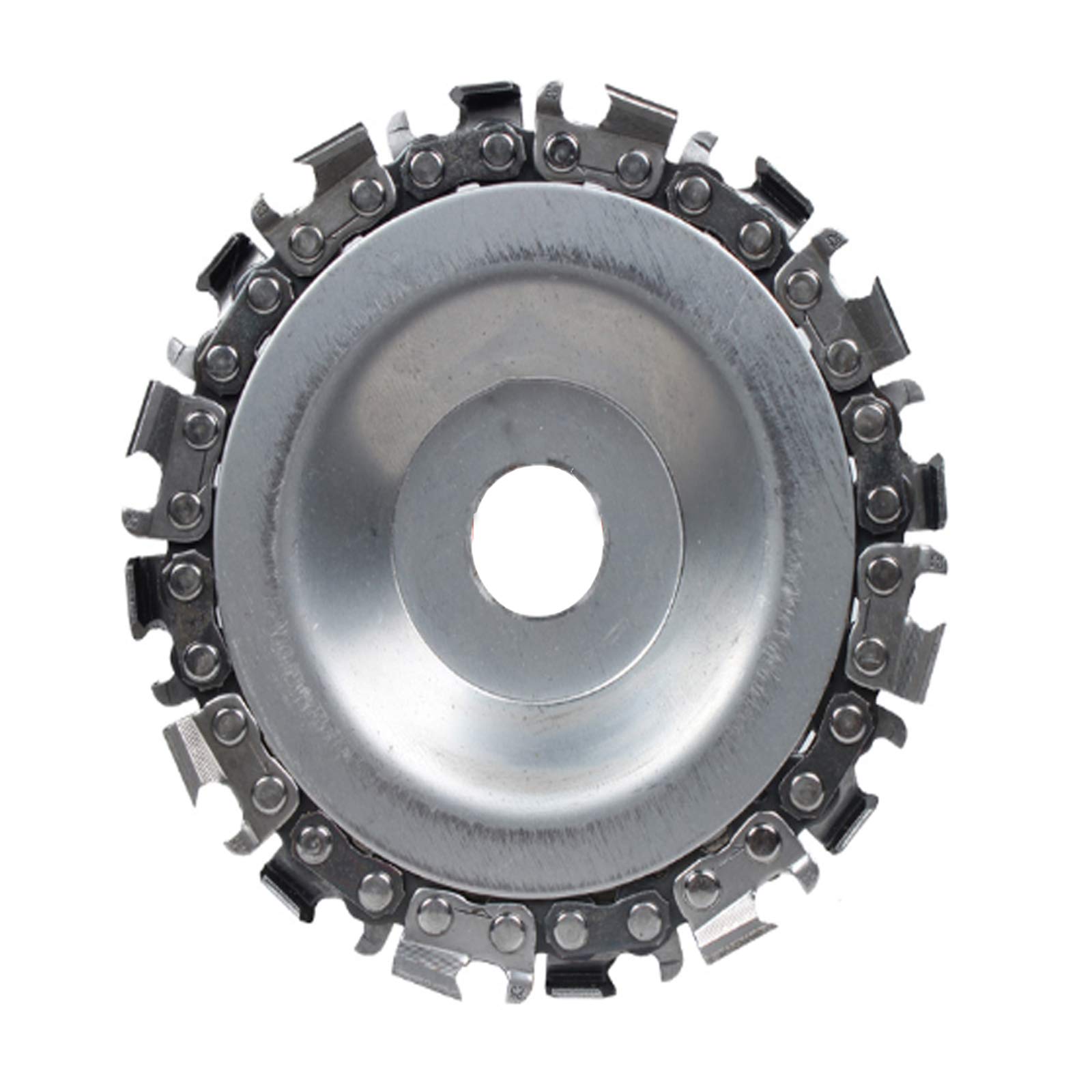4 Inch Wood Carving Disc Circular Chain Saw Blade - 22 Teeth Angle Grinder Chainsaw Disk for Wood Shaping, Cutting, Sanding & Polishing - Perfect for DIY Woodworking, Furniture Making & Craft Projects