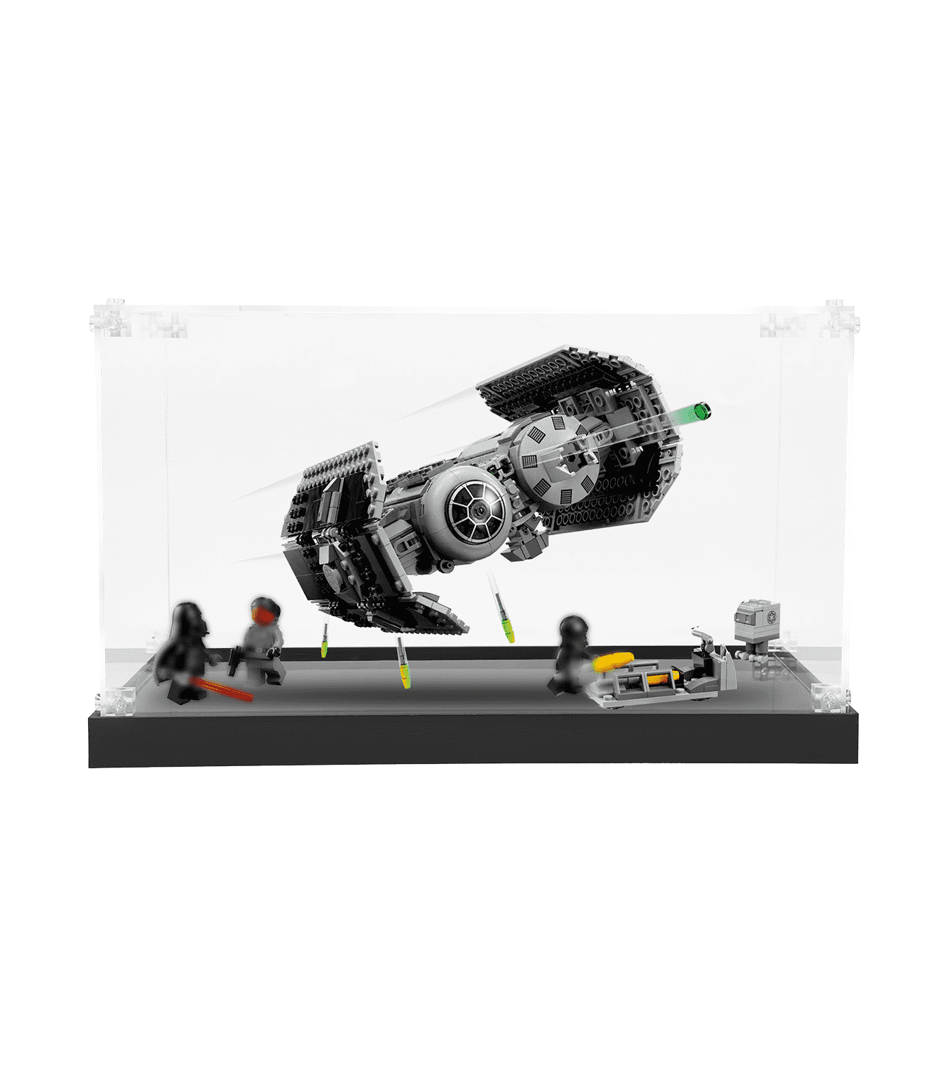 LEGO Star Wars TIE Bomber 75347 Display Case - Premium Acrylic Showcase for Collectible Models - Perfect for Home Office Decor & Gift for Star Wars Fans