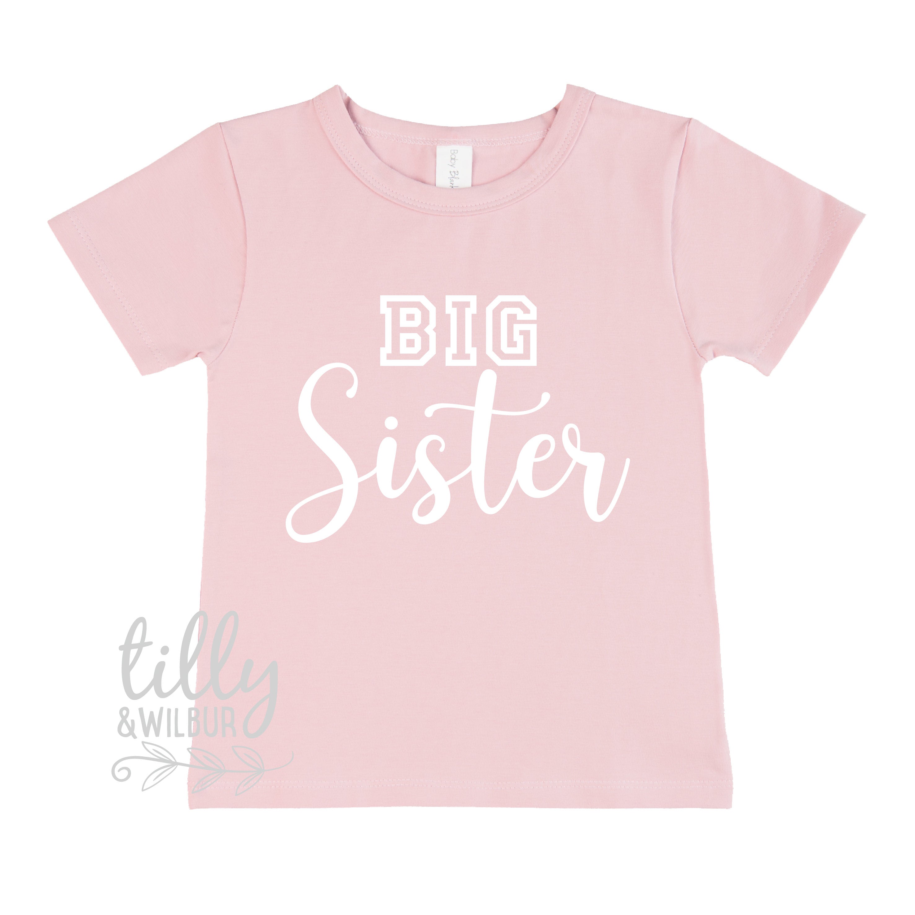 Big Sister T-Shirt - Cute Pregnancy Announcement Gift for Girls - I'm Going To Be A Big Sister Shirt - Perfect for Gender Reveals & Baby Showers