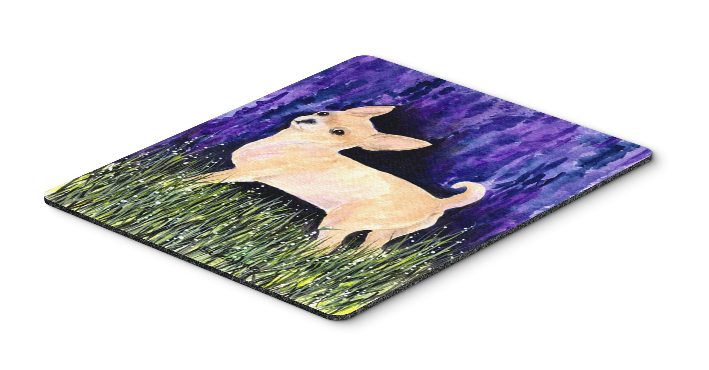 Starry Night Chihuahua Mouse Pad & Hot Pad - Washable Large Non-Slip Desk Mat for Home Office, Gaming, Computer & Laptop Use - Perfect Workstation Accessory for Comfort & Style