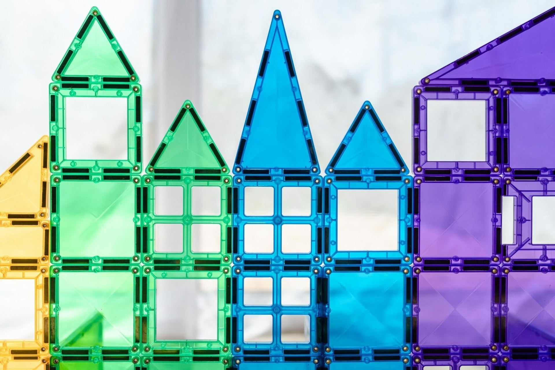 Connetix Magnetic Tiles 212-Piece Rainbow Mega Pack - STEM Educational Building Toys for Kids, Perfect for Creative Play & Learning at Home or School