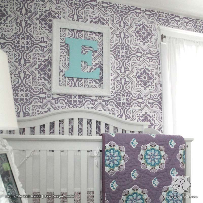 Lisboa Tile Stencil - Reusable DIY Ceramic Stencils for Home Decor, Wall Art & Craft Projects | Perfect for Bathroom, Kitchen Backsplash & Floor Tile Designs