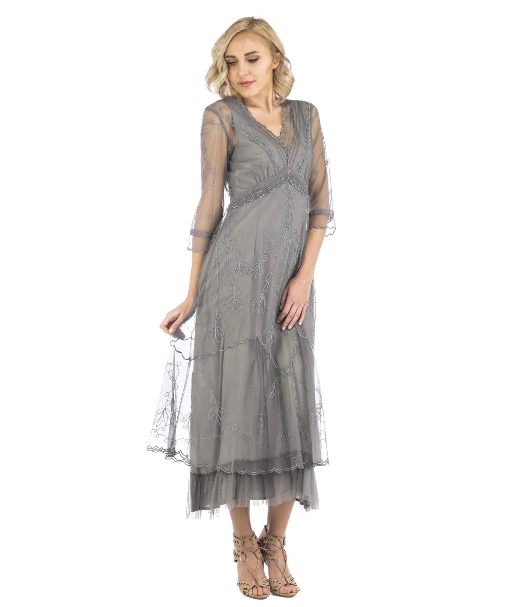 Vintage 1920s Flapper Dress - Nataya Gatsby Style Fringe Cocktail Dress for Women | Perfect for Roaring 20s Theme Parties, Halloween Costumes & Jazz Age Events