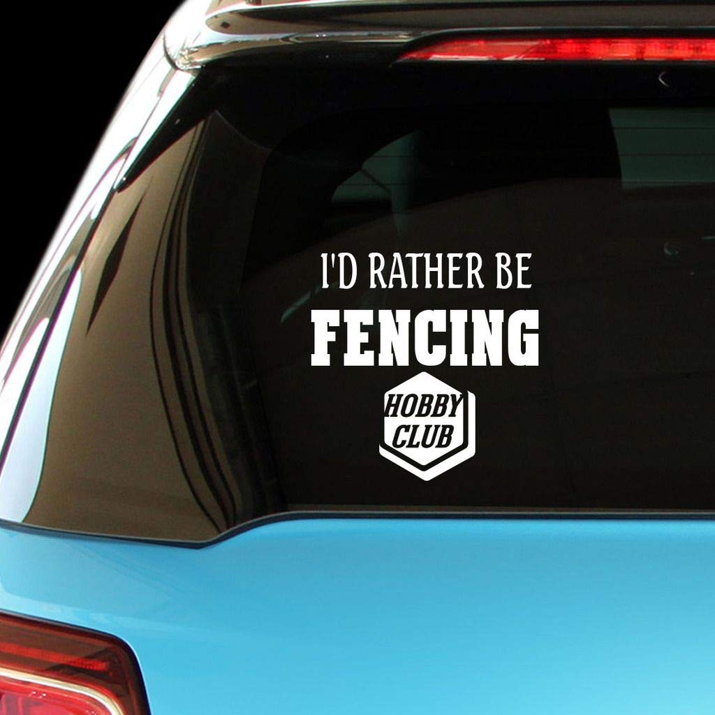 Funny Fencing Hobby Club Vinyl Decal Sticker for Car, Laptop, Wall - Perfect for Sports Enthusiasts & Gift Ideas