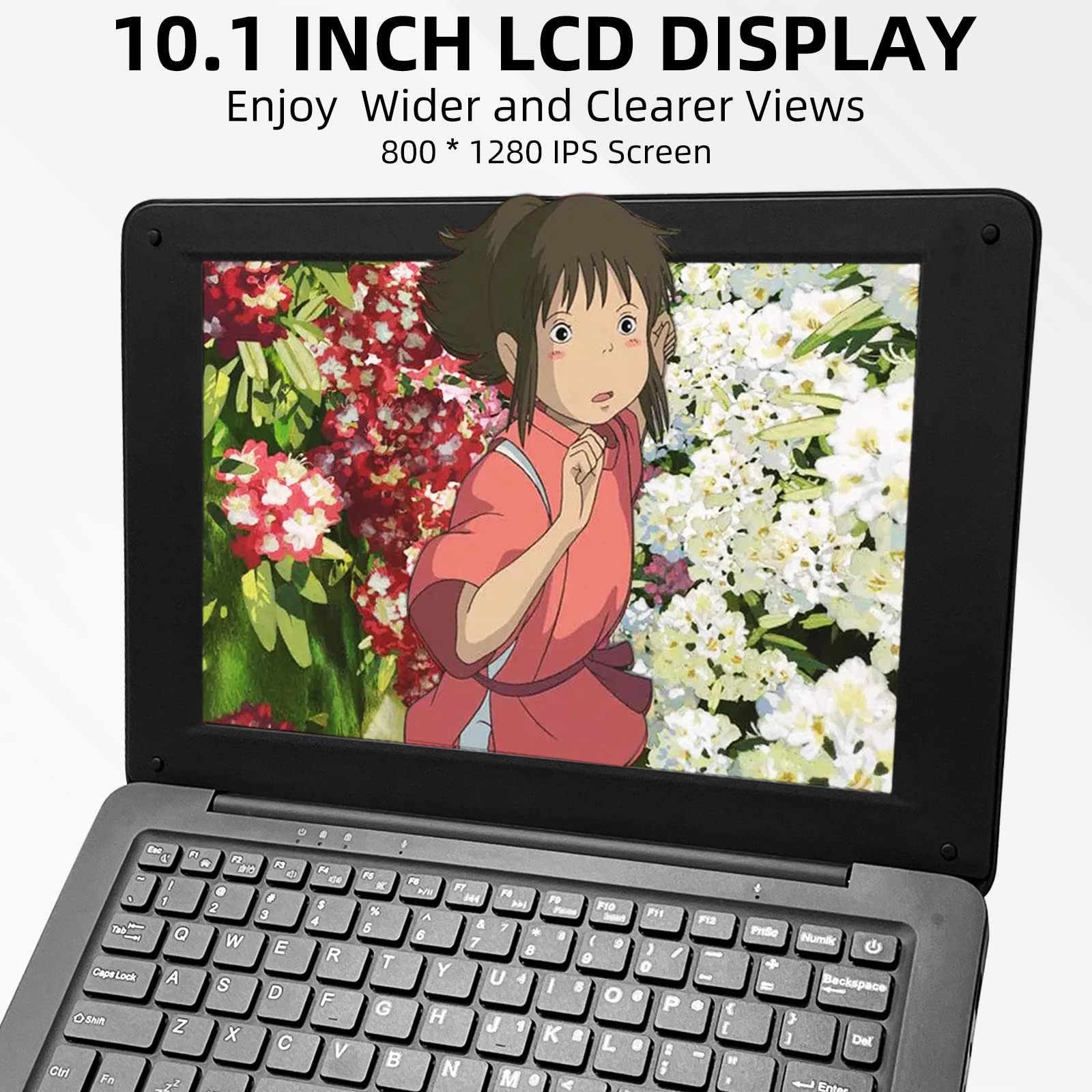 iSTYLE 10.1 Inch Windows 10 Ultra Thin Laptop - Intel Quad Core, 2GB RAM, 32GB Storage, Expandable to 1TB, USB 3.0, WiFi, HDMI, Bluetooth | Portable Netbook for Students, Business Travel & Home Office (Black)