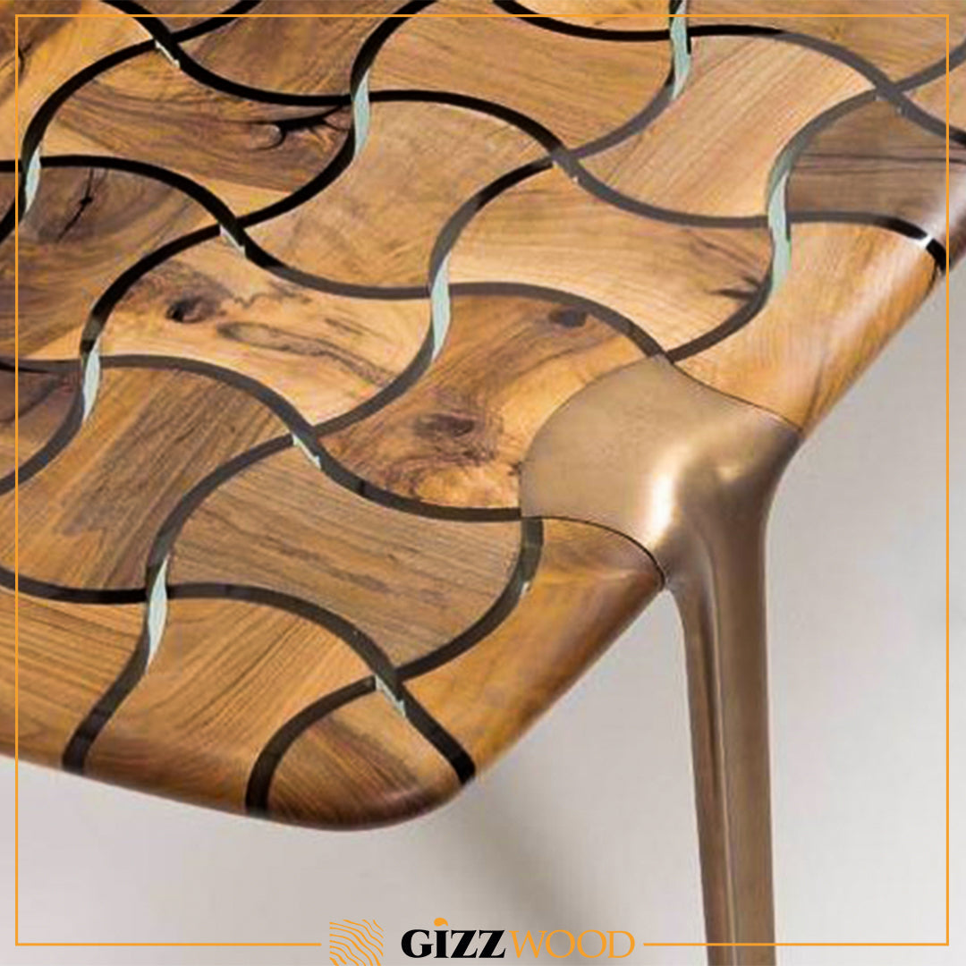 Premium Epoxy Resin Dining Table - Waterproof, Scratch-Resistant, Durable for Kitchen, Dining Room & Outdoor Patio Use
