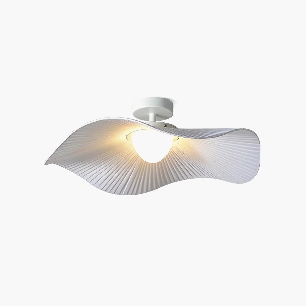 Modern Wavy Pleated Ceiling Lamp - Elegant LED Chandelier for Living Room, Bedroom & Dining Room - Stylish Home Decor Lighting Fixture - Perfect for Creating Cozy Ambiance