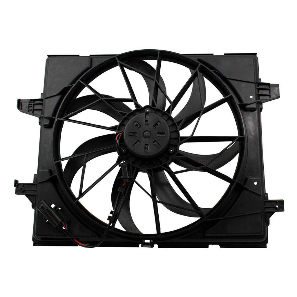 Dodge Durango AC Radiator Fan Assembly Replacement for 2011-2015 Models - 3.6L & 5.7L Engine Cooling System - Compatible with CH3115170 & 55037992AD - Perfect for Summer Road Trips & Off-Road Adventures