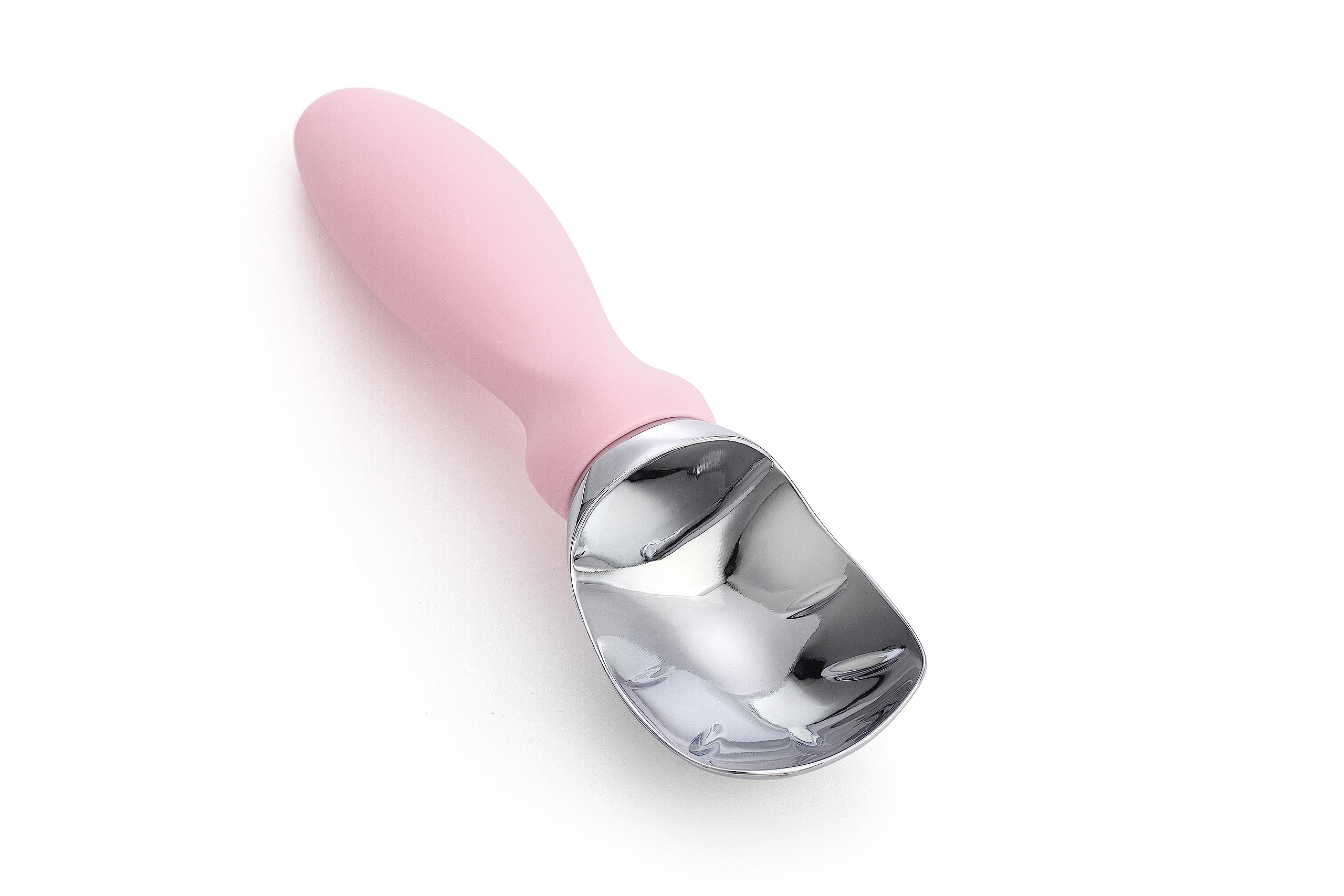 Premium Ice Cream Scoop with Soft Grip Handle - Heavy Duty Stainless Steel Scooper for Gelato, Sorbet, Cookie Dough & Desserts - Ideal for Home Kitchens, Ice Cream Shops & Parties