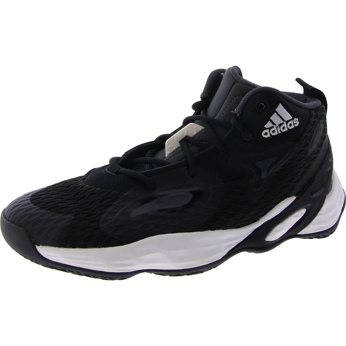 Adidas Men's Exhibit A Mid Fitness Running & Training Shoes - Black Size 8 Medium (D) for Gym Workouts & Outdoor Jogging
