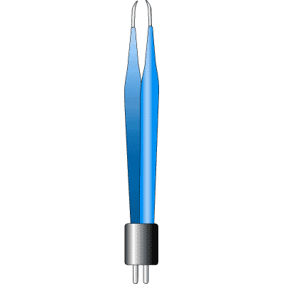 Bipolar Tenzel Forceps 0.5mm 91 6112 - Precision Ophthalmic Surgical Instrument for Eye Surgery and Microsurgery