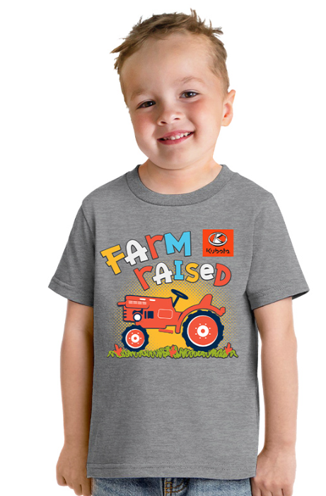 Organic Cotton Farm Animal Print Toddler T-Shirt - Soft & Comfortable Kids Tee for Boys & Girls - Perfect for Playdates, Daycare & Outdoor Adventures