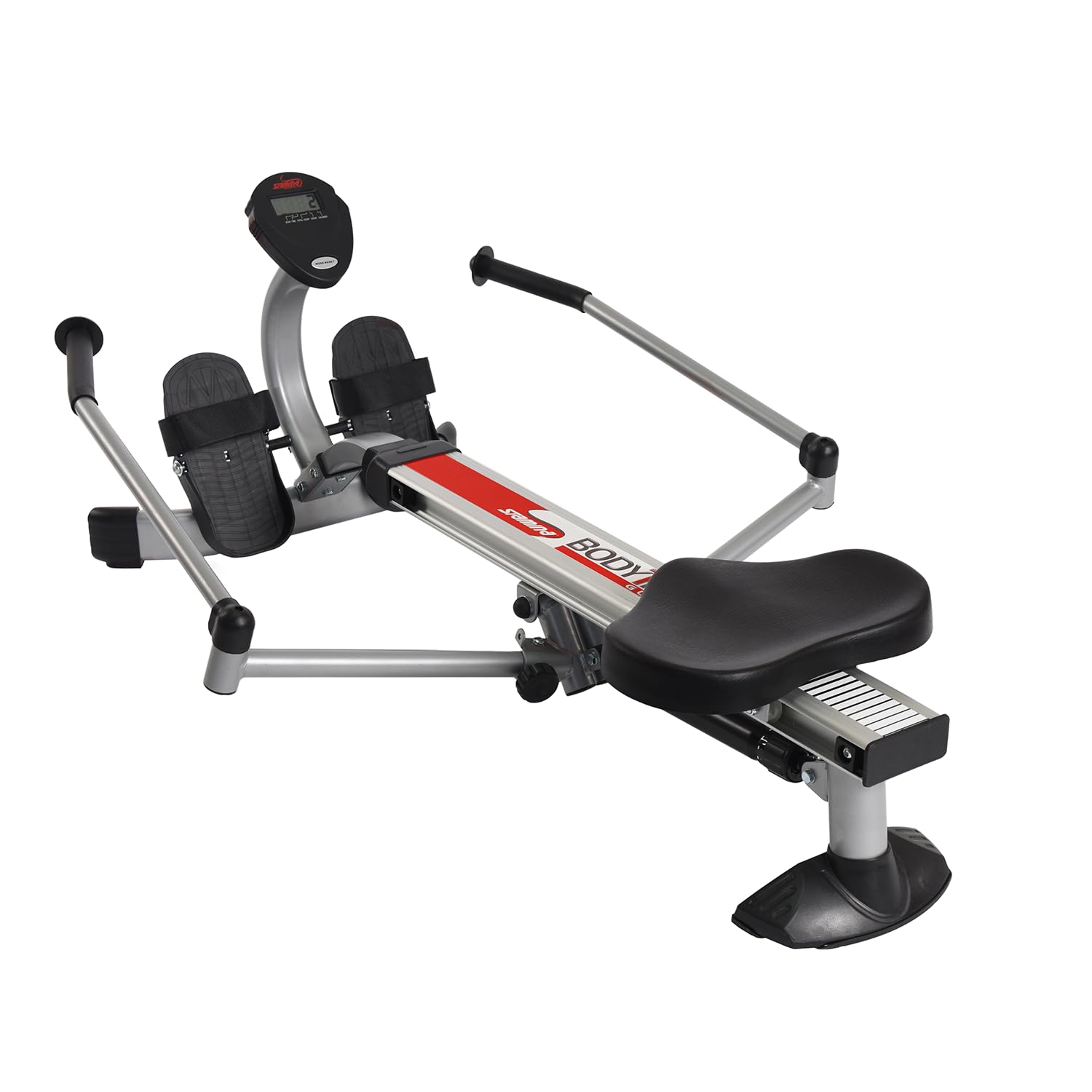 Stamina BodyTrac Glider Hydraulic Rowing Machine with Smart Workout App - Home Gym Rower with Adjustable Cylinder Resistance (250 lbs Capacity) - Perfect for Small Spaces & Full-Body Workouts