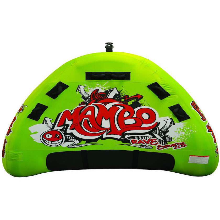 Best 3-Person Rave Mambo Towable Tube for Boating & Water Sports - High-Speed Inflatable Ride for Lakes & Oceans - Perfect for Family Fun & Summer Adventures