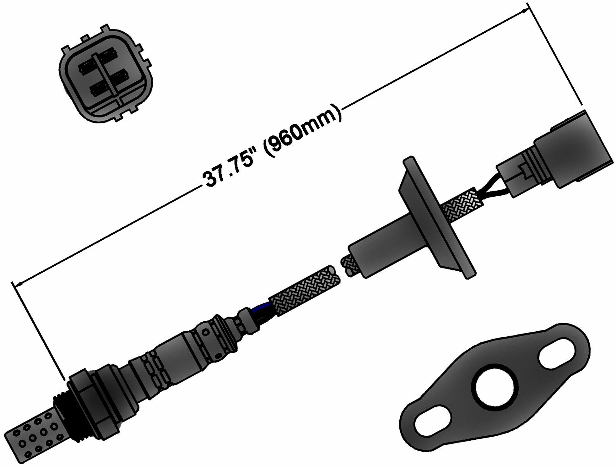 ACDelco Gold 213-1440 Heated Oxygen Sensor - Replacement O2 Sensor for GM Vehicles | Improves Fuel Efficiency & Engine Performance | Perfect for Chevrolet, GMC, Buick, Cadillac Models