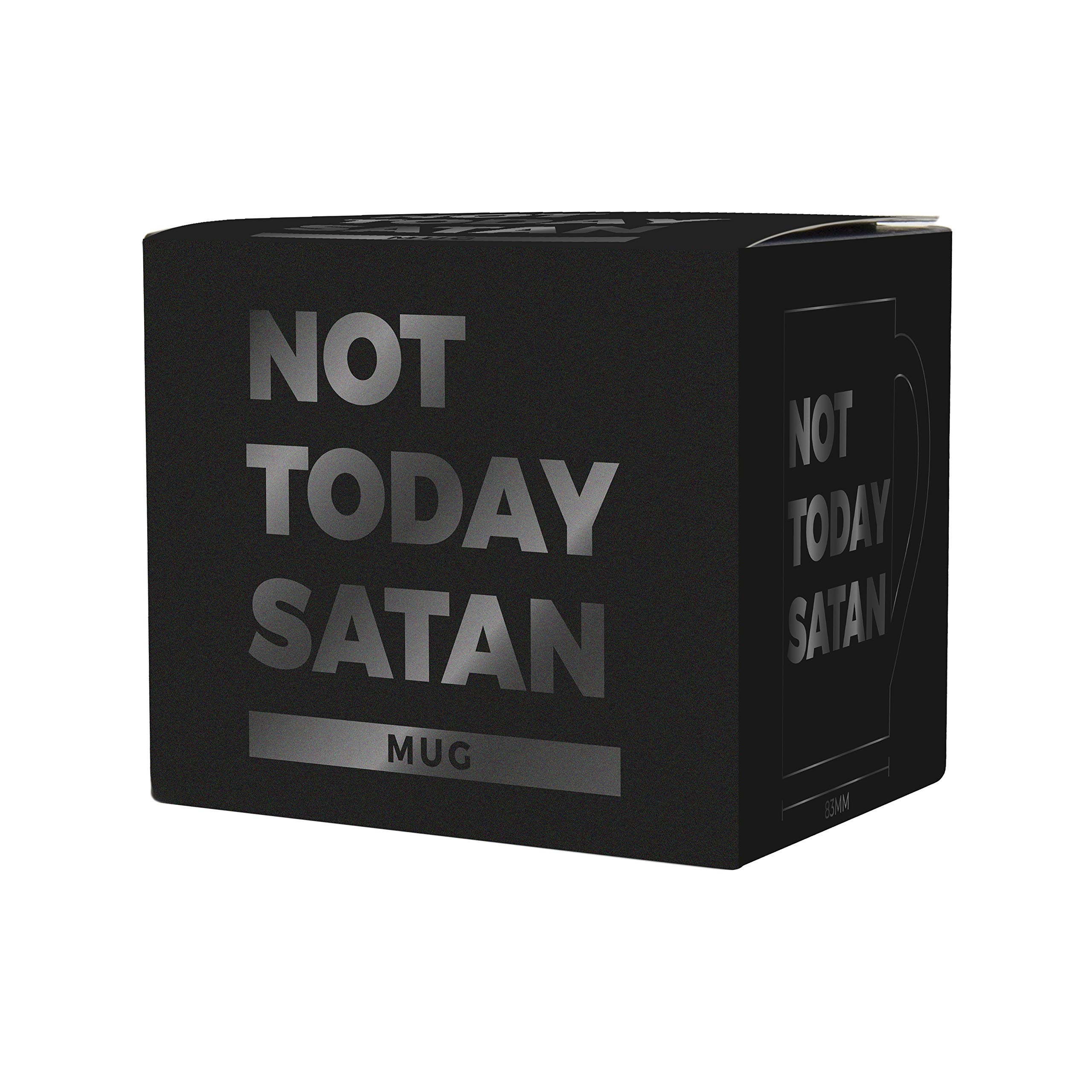 Gift Republic Today Satan Funny Coffee Mug - 11oz Ceramic Cup with Sarcastic Quote - Perfect for Office Humor, Gifts & Coffee Lovers