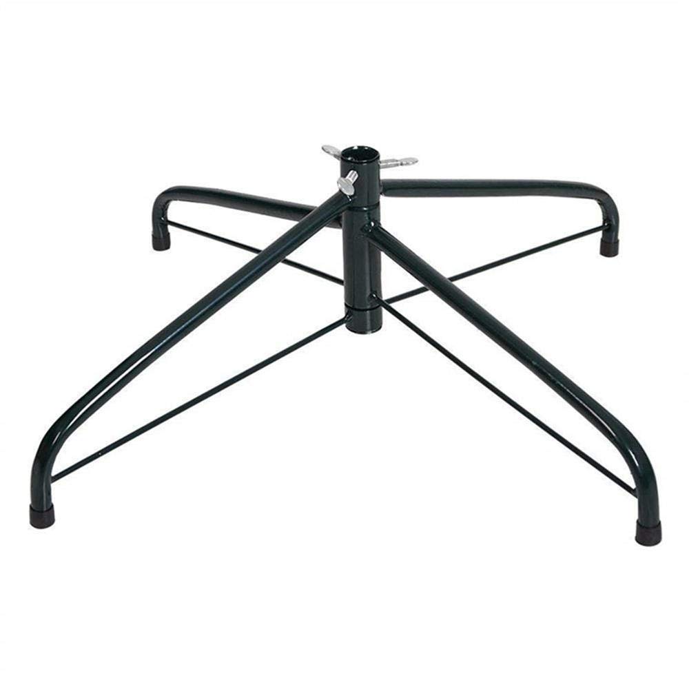 Yuanbogg 30cm/50cm Foldable Metal Christmas Tree Stand with Mounting Accessories - Heavy Duty Cast Iron Base for 4ft Holiday Decorations | Perfect for Home, Office & Christmas Party Decor