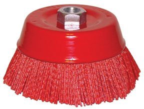 Dominion Sure Seal Bedliner Nylon Cup Brush - Heavy Duty Car Wash Brush for Auto Detailing, Drill Wire Brush for Paint Removal, Plastic Scraper Tool - Perfect for Car Cleaning, DIY Projects & Professional Auto Body Work