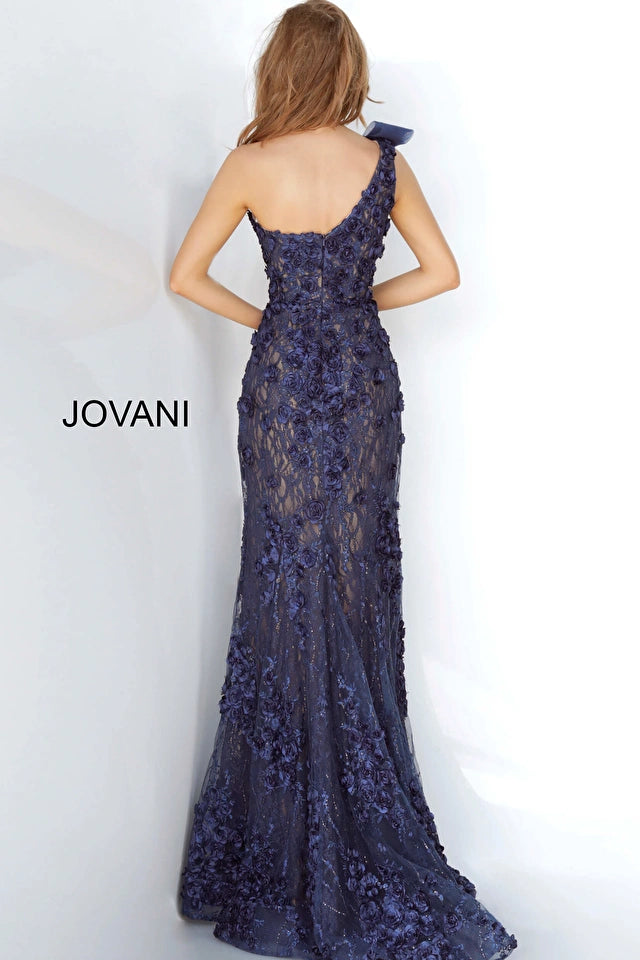 Jovani 3375 Embellished One Shoulder Dress - Elegant Evening Gown for Prom, Cocktail Party & Special Occasions