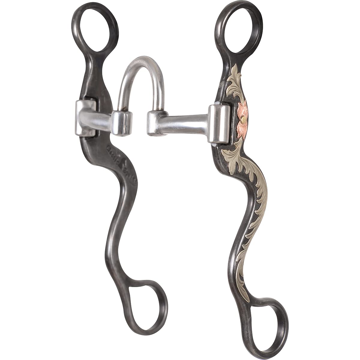 Classic Equine Floral Scroll Tool Box Cavalry Shank Bit with Correction - 8 Inch Horse Training Bit for Western Riding & Dressage | TBBIT38CS10 | Perfect for Trail Riding, Show Jumping & Professional Training