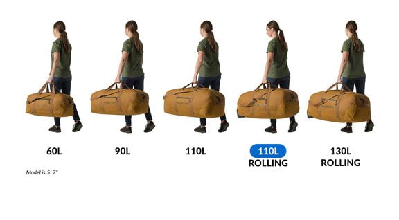 Eagle Creek No Matter What 110L Rolling Duffel Bag - Waterproof Travel Luggage for Adventure, Camping & Air Travel - Durable Spinner Suitcase with Wheels for Men & Women