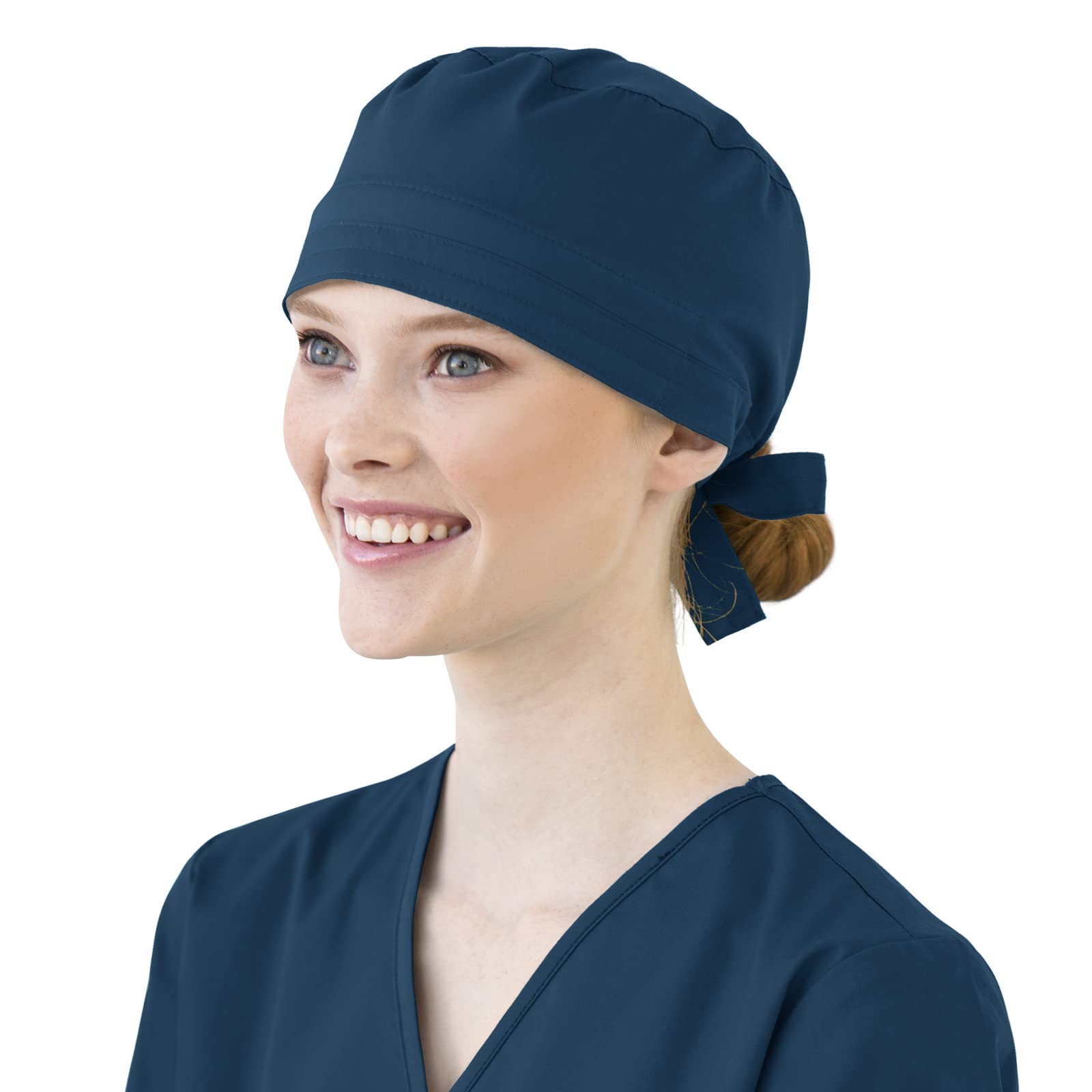 WonderWink Tie Back Scrub Cap - Adjustable Medical Hat for Nurses & Doctors - Comfortable & Breathable Surgical Head Cover for Hospitals & Clinics - Perfect for Healthcare Professionals & Students