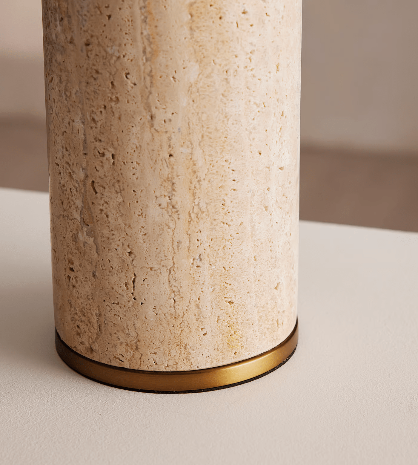 Aria Stone Table Lamp - Modern Decorative Bedside Lighting for Bedroom, Living Room & Office - Dimmable LED Nightstand Lamp with Natural Stone Base