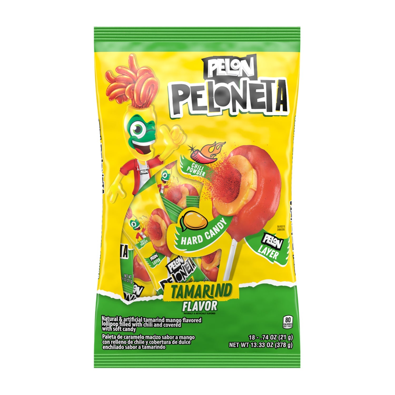 Premium 18ct Mango & Tamarindo Mexican Candy Assortment - Bulk Pack of Sweet & Tangy Treats for Parties, Snacking & Gifting