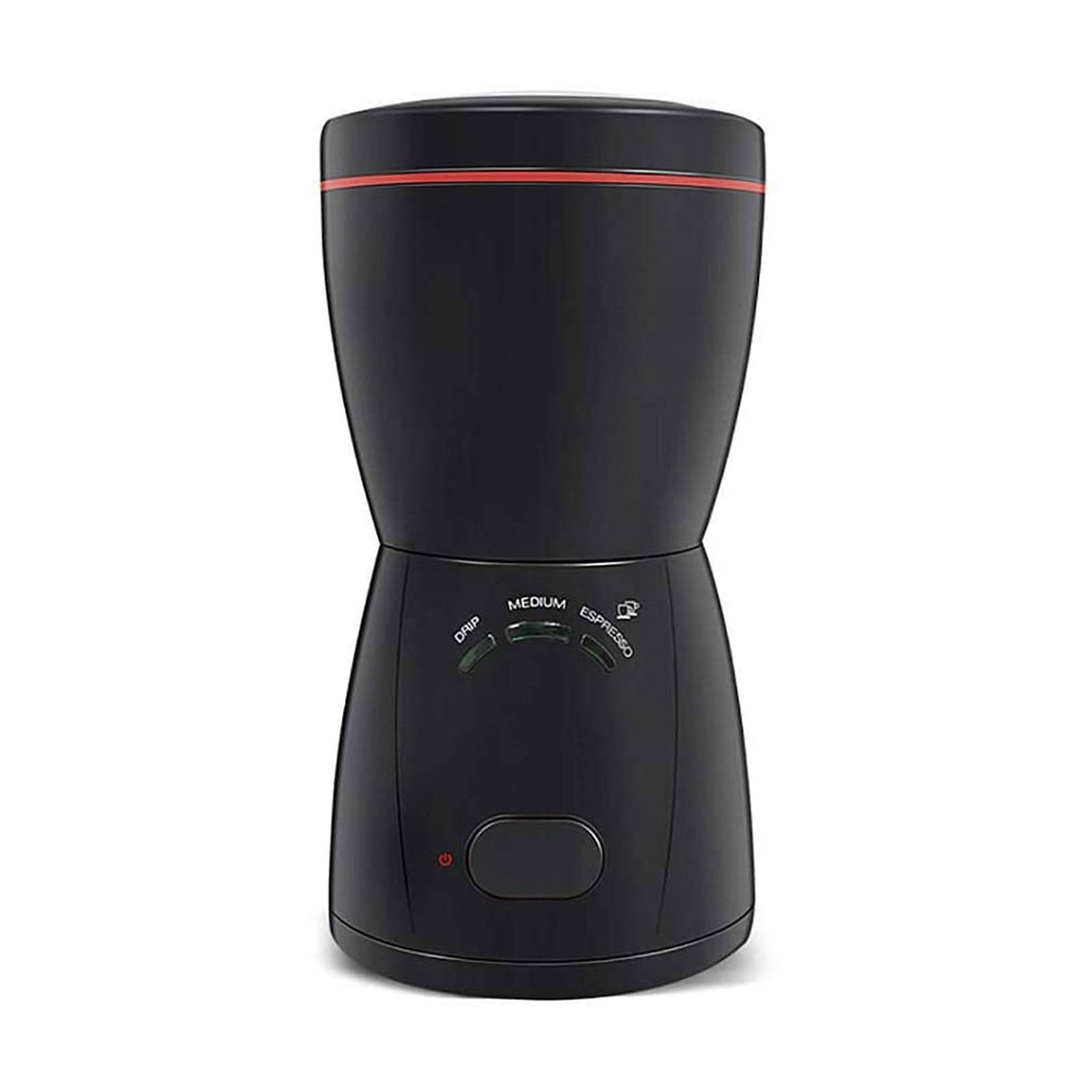 Pictetw Electric Coffee Grinder 200W - Stainless Steel Blade Coffee Bean Grinder for Espresso, French Press - 2.8oz/14 Cup Capacity - One-Touch Control for Nuts, Spices, Grains - Clear Lid with Safety Lock (Black) - Perfect for Home Kitchen, Office & Camping Use