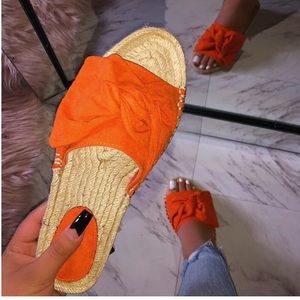 Gabby Sandals for Women - Comfortable Orange Slide Sandals with Soft Cushioning | Perfect for Beach, Pool, and Summer Outfits