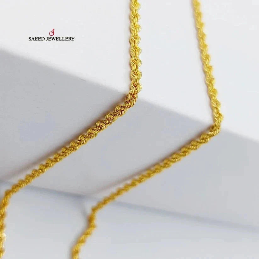 2mm Rope Chain Necklace for Men & Women - Durable Stainless Steel Jewelry for Everyday Wear, Gifts & Special Occasions