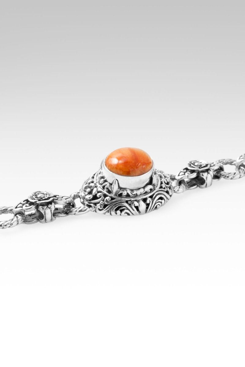 Forgiven and Free Bracelet - Handmade Orange Spiny Oyster & Carnelian Beaded Jewelry for Women, Spiritual Healing & Positive Energy - Perfect for Meditation, Yoga & Daily Wear