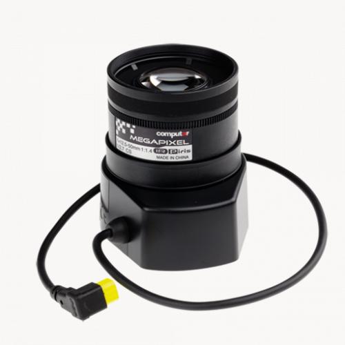 Axis Communications Computar CS Mount 12.5-50mm f/1.4 Varifocal IR Corrected Telephoto Lens with P-Iris for CCTV Security Cameras & Surveillance Systems