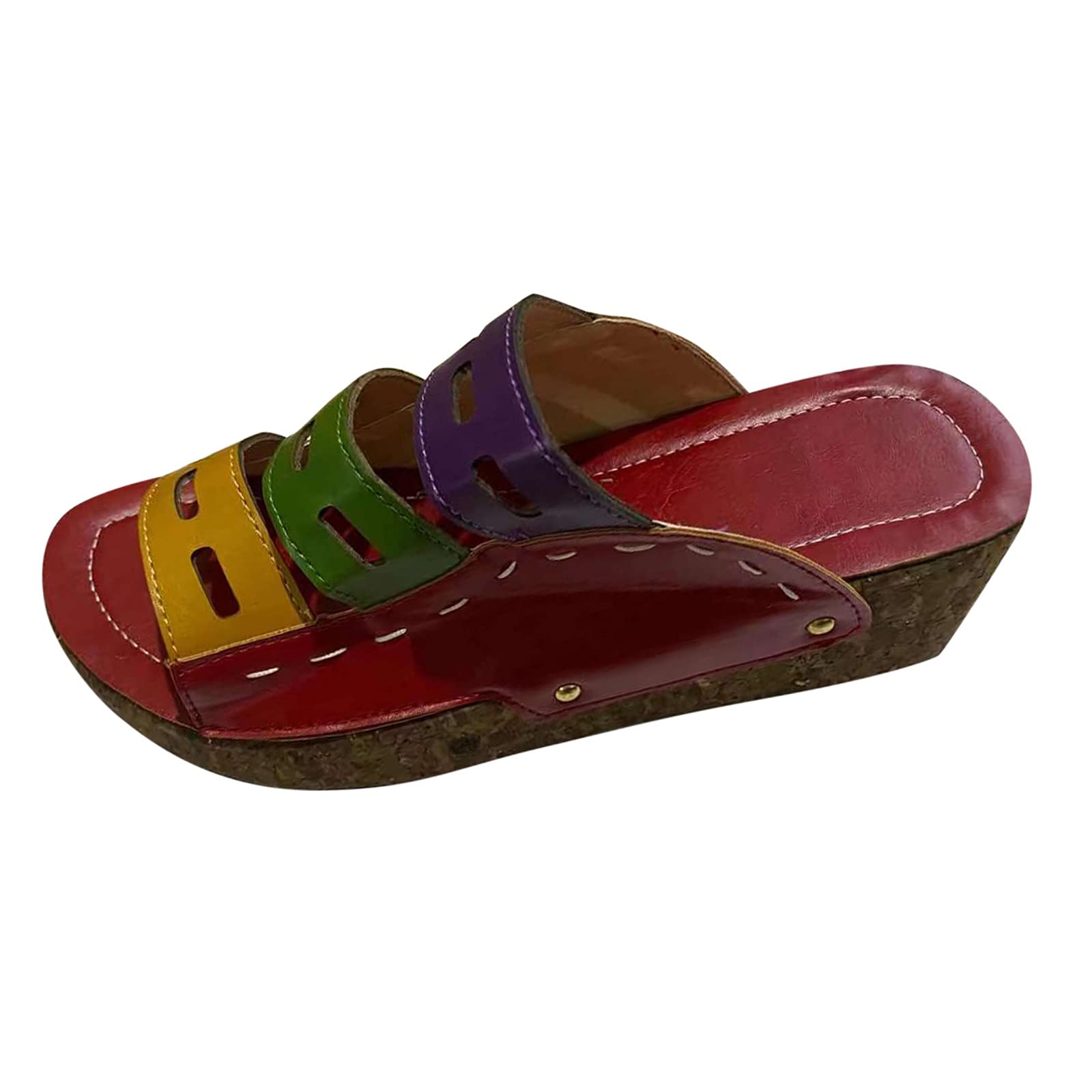 Women's Roman Sandals with Butterfly Knot - Comfortable Wedge Beach Slippers for Summer | Casual Open-Toe Shoes for Vacation, Poolside & Outdoor Wear