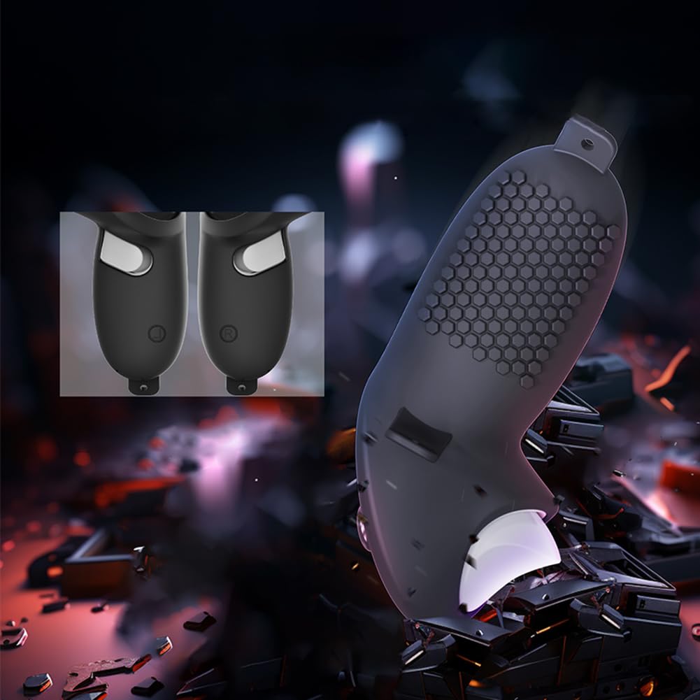 7-in-1 Protective Accessory Set for Meta Quest 3/930 - Transparent VR Cover, Silicone Controller Grips, VR Headset Accessories - Perfect for Gaming, Virtual Reality & Home Entertainment