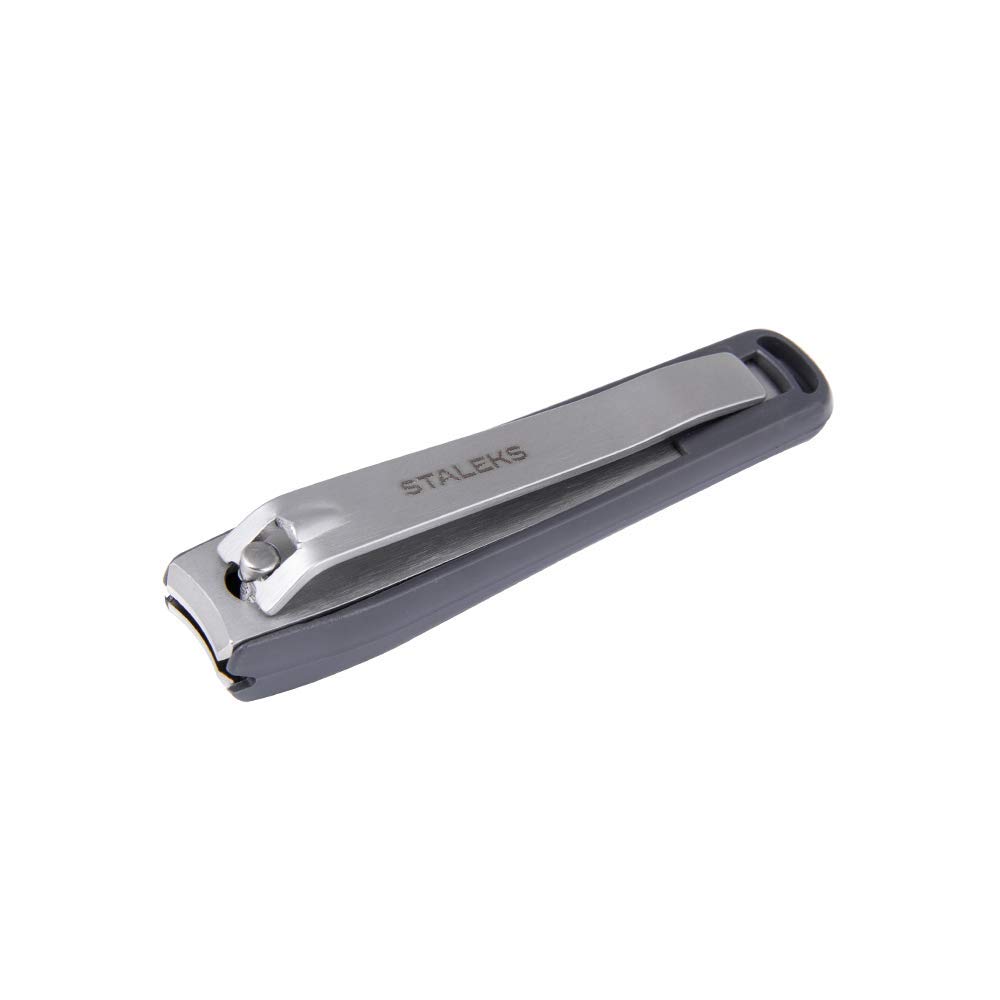 Staleks Professional Nail Clipper with Built-in Nail Catcher Container - Precision Nail Trimmer for Manicure & Pedicure - Perfect for Home, Salon, and Travel Use