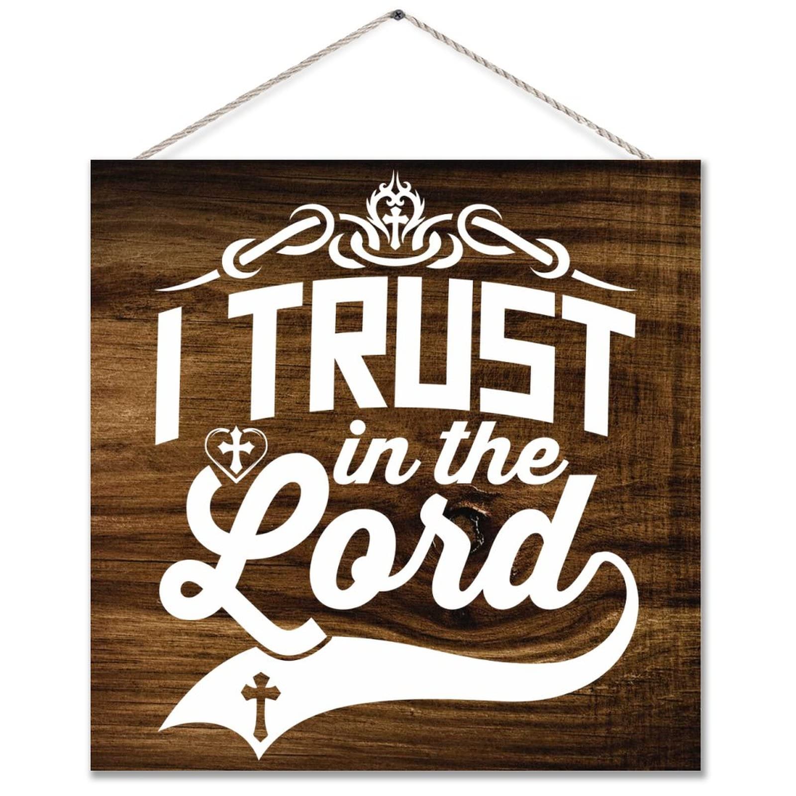 Christian Wooden Plaque - Bible Verse Wall Art for Home & Gifts