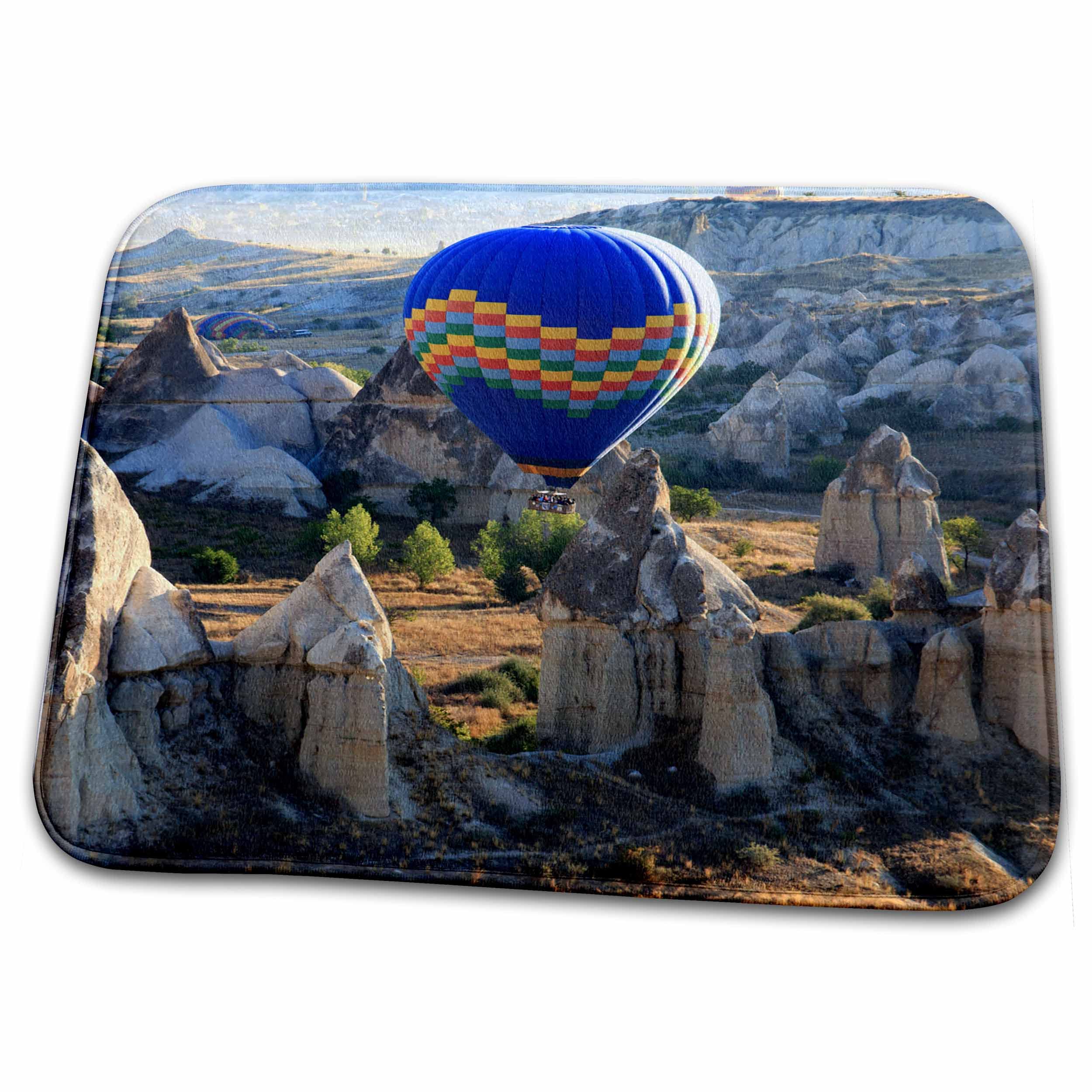 3D Printed Turkey Cappadocia Hot Air Balloon Bath Rug Mat - Non-Slip Bathroom Floor Mat for Home Decor, 20