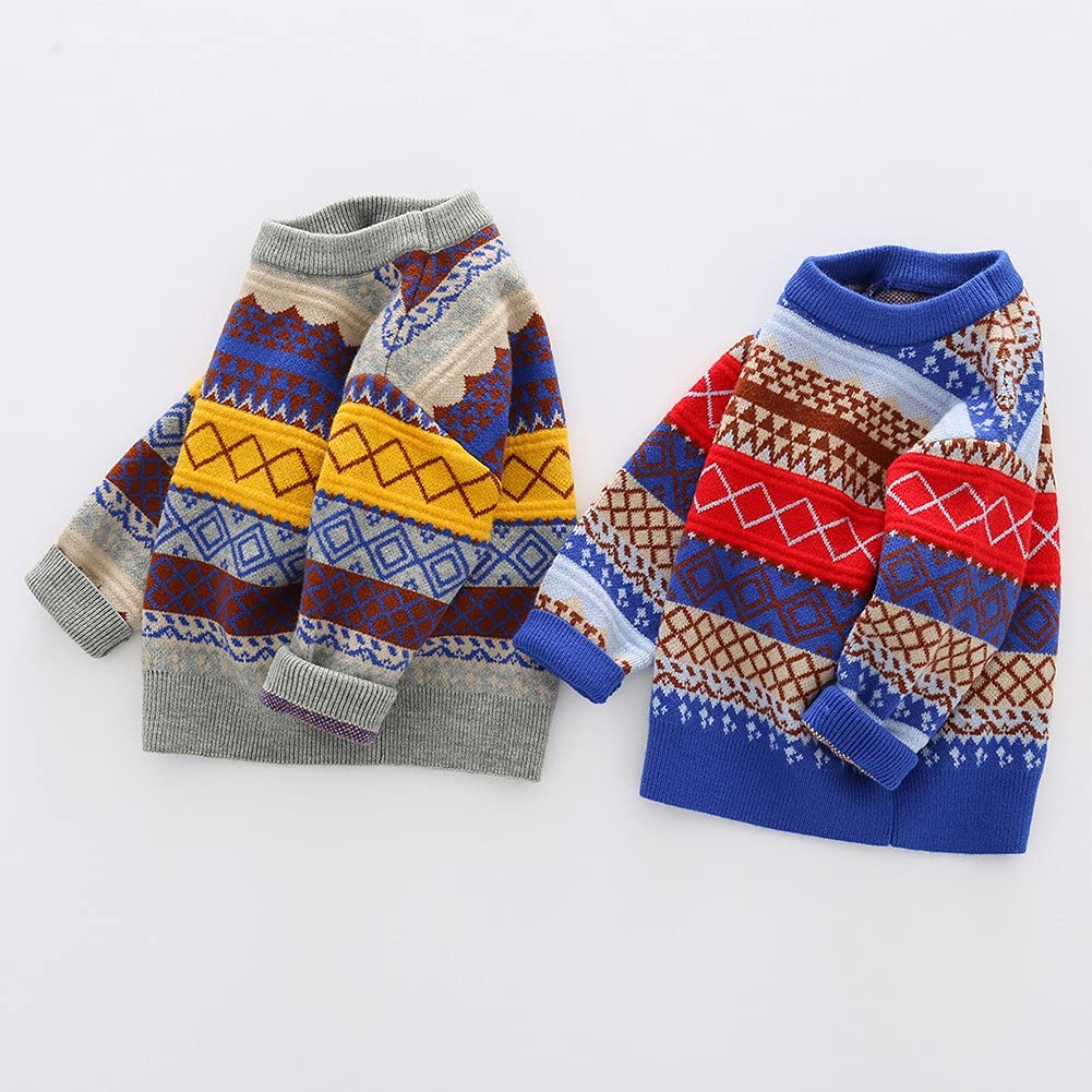 BOBORA Baby Boy Knit Cardigan 1-7 Years for Autumn Winter Play