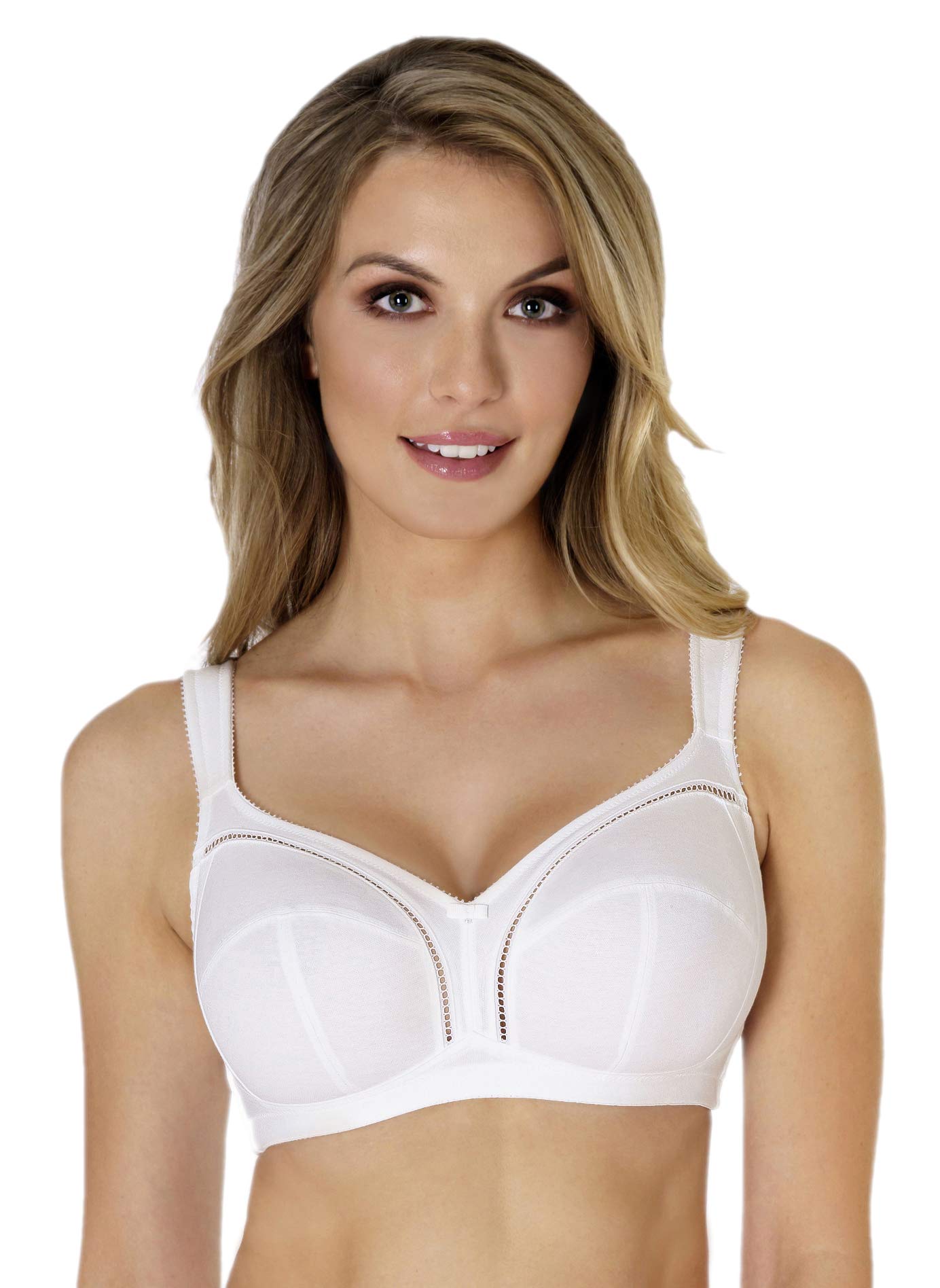 Rosme Women's Wireless Soft Bra with Padded Straps - Comfortable Cotton Bralette for Everyday Wear, Lounge & Sleep | Seamless Support for Yoga, Work & Relaxation