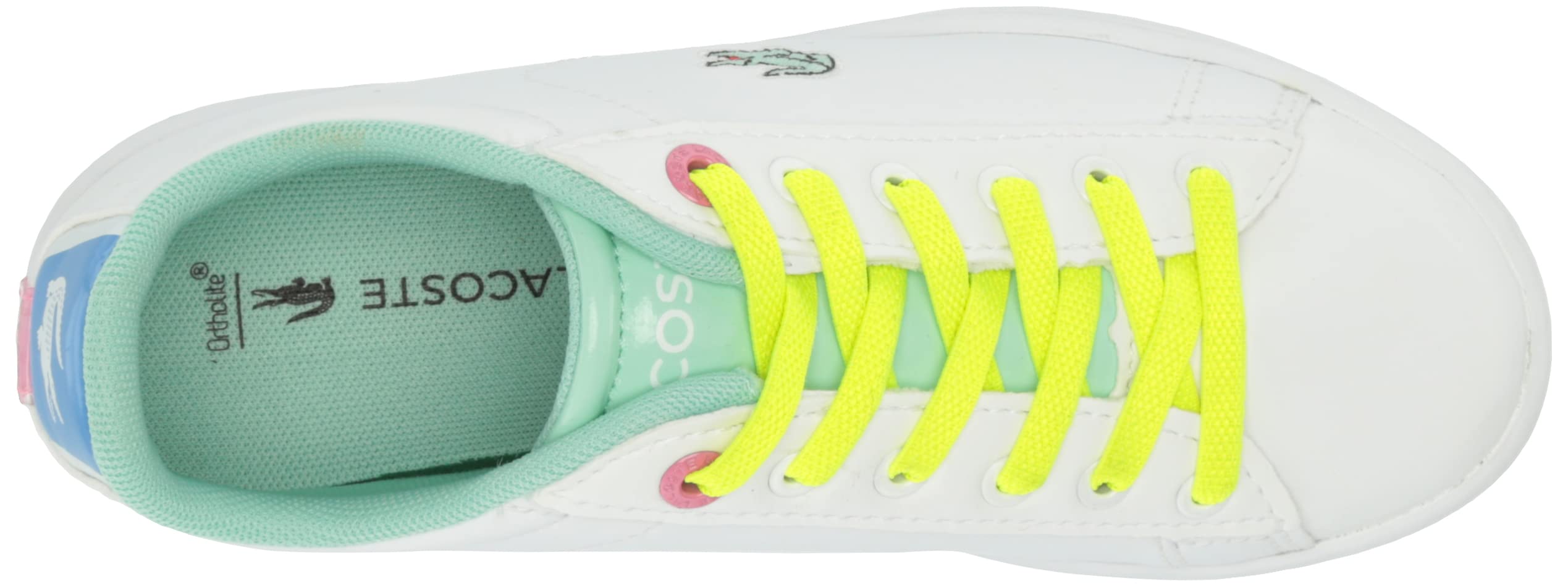 Lacoste Kids' Carnaby Sneaker - Comfortable & Stylish White Leather Shoes for Boys & Girls | Perfect for School, Play & Casual Outings