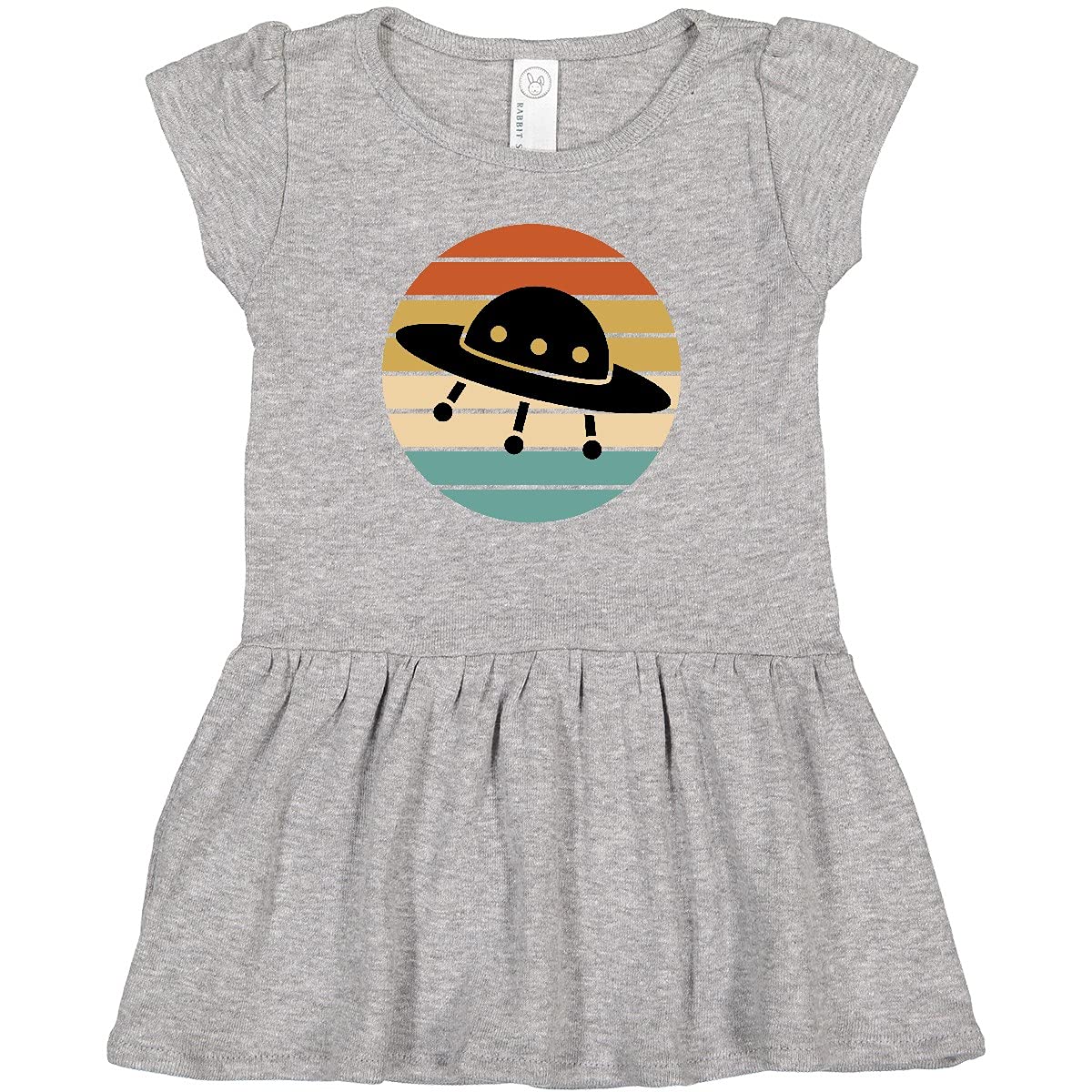 Inktastic Space Travel Saucer Retro Sunset Infant Dress - Cute Baby Girl Outfit for Casual Wear, Photoshoots & Special Occasions