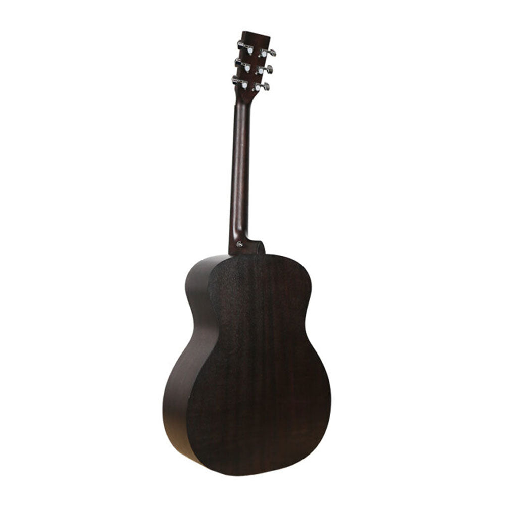 Power Acoustik GTRB RAVEN 41 Inch Handmade Sapele Acoustic Guitar Bundle with Case, Strap, Picks & Tuner - Perfect for Beginners, Travel & Campfire Performances