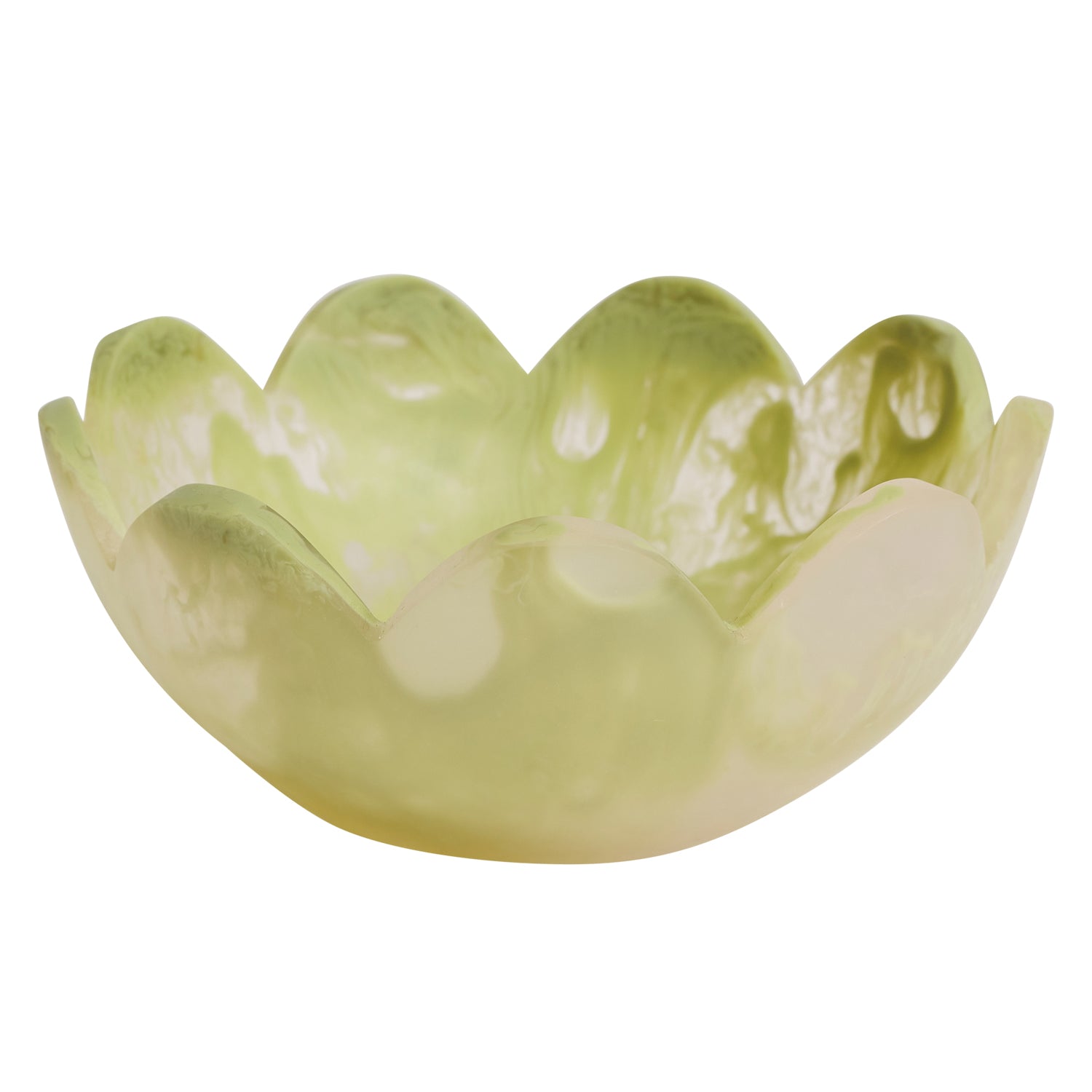 Pistachio Petal Bowl - Elegant Serving Dish for Salads, Desserts & Snacks | Perfect for Parties, Dining & Home Decor
