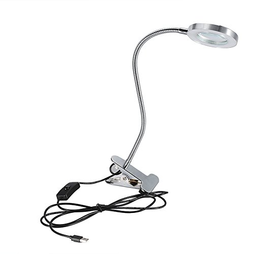 2.5X Magnifying Beauty Lamp with Flexible Arm - Bright LED Desk Light for Reading, Tattoo, Makeup & Crafting | Perfect for Salon, Home Office & Hobby Workstations